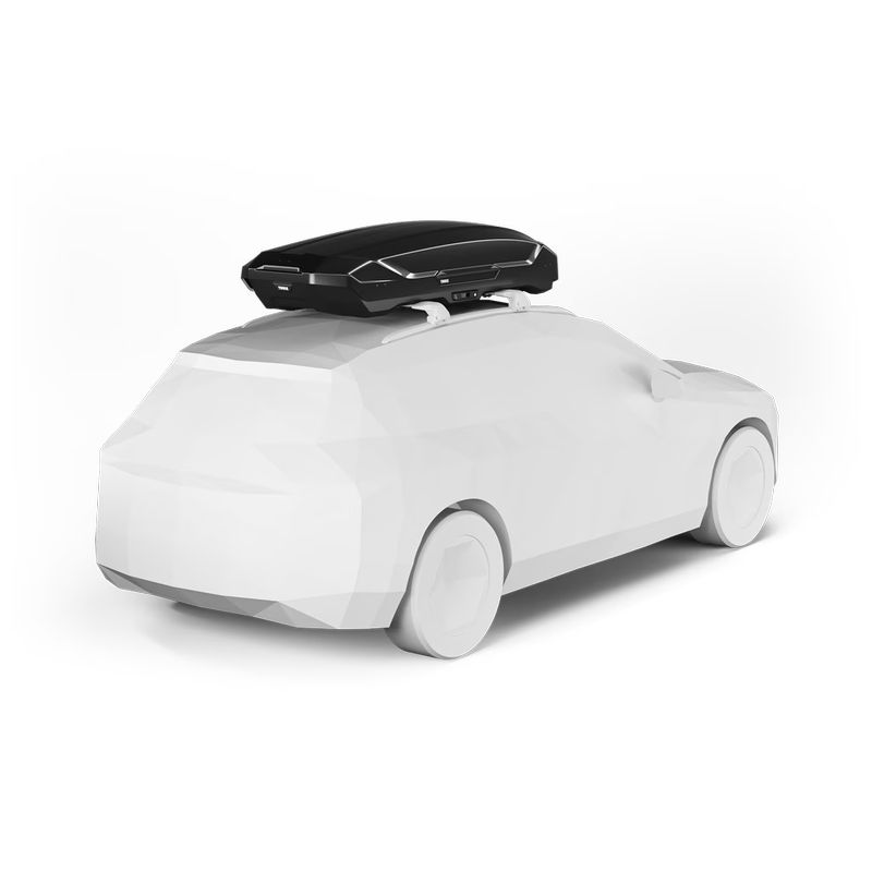 Thule Motion 3 XL montiran na automobil – zadnji ugao
